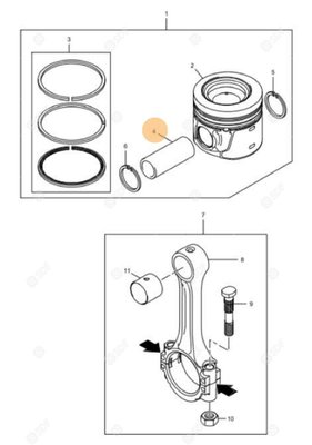 Pièces agricoles - Pieces moteur - spinotto Deutz-Fahr origine