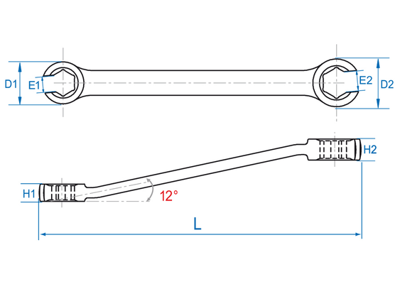 Outils - Outils divers - Clé à tuyauter 22x24mm