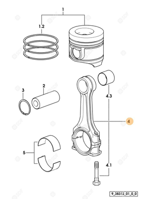 Pièces agricoles - Pieces moteur - BIELLE MOTEUR Deutz-Fahr origine