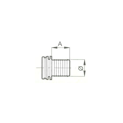 Pièces agricoles - Raccords - RACCORD DROIT D.40