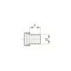 RACCORD DROIT D.40