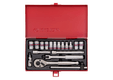 Coffret douilles 1/4" 18 pièces en pouce