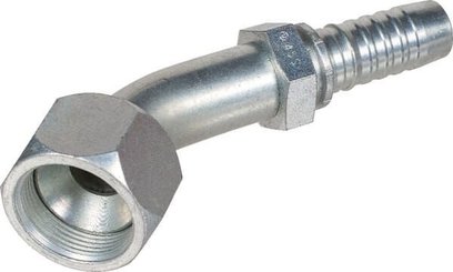 Pièces agricoles - Hydraulique - Racc. à sertir DN25-1"5/8 JIC 45°