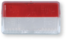 Cabochon rouge et blanc pour feu type ml (par 1)