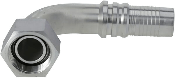 Pièces agricoles - Hydraulique - Raccord à sertir 4SH-DN32-1,1/4" BSP-90°