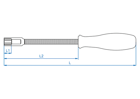 Outils - Outils divers - Tournevis flexible 6 pans 5mm