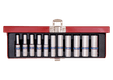 Coffret douilles 1/4" longues