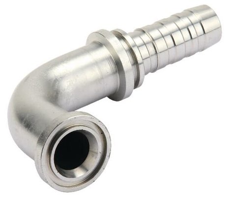 Pièces agricoles - Hydraulique - Racc. à sertir DN32+50,8 bride 90°