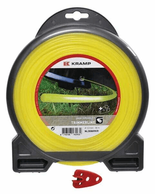 Pièces agricoles - Jardin et forêt pièce adaptable - Fil de coupe Ø 2.4mm 45m rond jaune Kramp