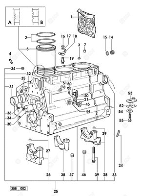 Pièces agricoles - Pieces moteur - CYLINDRE Deutz-Fahr origine