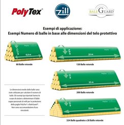 Pièces agricoles - Cloture,Jardin & Sylviculture - Bâche de protection PolyTex® DLG 9,8x12,5m