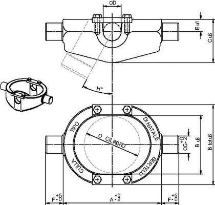 Pièces agricoles - Hydraulique - Suspension a la cardan pour verin