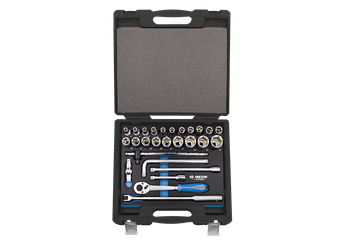 Outils - Outils divers - Coffret de douilles et accessoires1/2" 6 pans EVAWAVE - 27 pièces