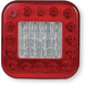 Feu arrière carré 3 fonctions 12-24 volts LED pré-câblé avec câble 0,50m. (par 1)