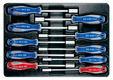 Thermoformé de 10 clés à douilles emmanchées