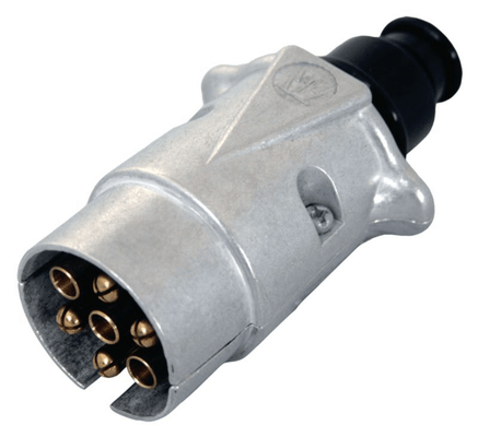 Electroportatif - Electroportatif divers et accessoires - Raccord/fiche aluminium Jäger 12V 7 pôles, Type N (par 1)