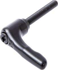 Pièces agricoles - Fasteners - Levier de serrage GR2 M8x60 inclinable noir