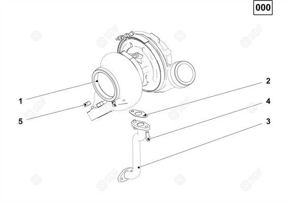 Pièces agricoles - Pieces moteur - turbo compressore Deutz-Fahr origine