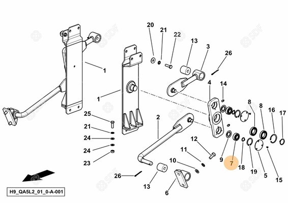 Pièces agricoles - Pieces moteur - COUSSINET Deutz-Fahr origine