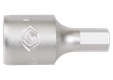 Douille tournevis monobloc 1/4 6 pans H8