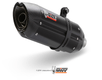 Silencieux MIVV Suono inox brossé noir/casquette carbone Kawasaki Z750
