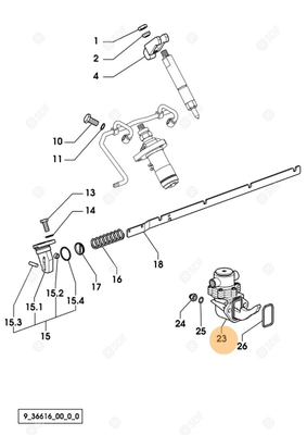 Pièces agricoles - Pieces moteur - POMPE D'ALIMENTATION Deutz-Fahr origine