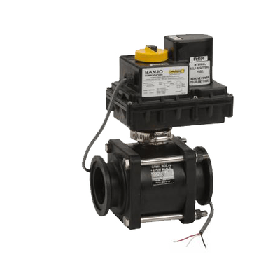 Pièces agricoles - Hydraulique - VANNE A BILLE ELECTRIQUE 2 VOIES 2'' BANJO FULL PORT (MEV220CF)