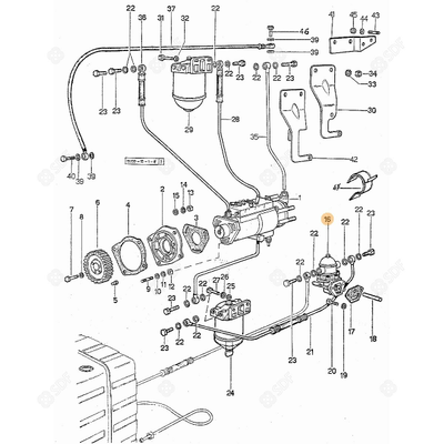 Pièces agricoles - Pieces moteur - POMPE ALIMENTATION Deutz-Fahr origine