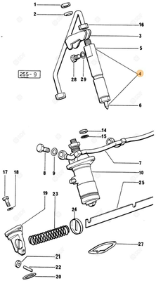 Pièces agricoles - Pieces moteur - INJECTEUR COMPLET Deutz-Fahr origine