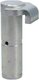 Axe avec butée D30x87/108 Zn