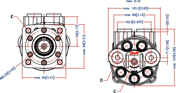 Pièces agricoles - Hydraulique - Moteur orbital OMP50 151-5211