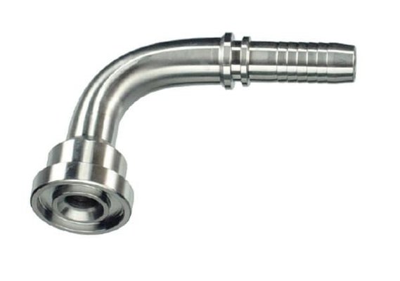 Pièces agricoles - Hydraulique - Raccord avec bride DN25-Ø47,6m SS