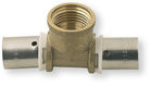 Raccord à sertir en T pour 2 tuyaux 13x16 filetage femelle 1/2" (par 1)
