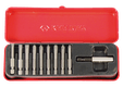 Coffret embouts renforcés 1/4" 11pièces à fente-pozi-Ph