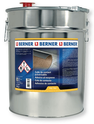 Chimie - Chimie divers - Bidon colle contact pulvérisable pistolable néoprène liquide 24 Kg sans toluène (par 1)