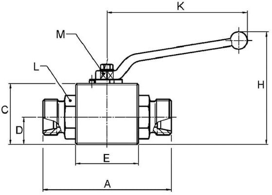 Pièces agricoles - Hydraulique - Robinet à boisseau sphérique 2/2 - M14x1,5