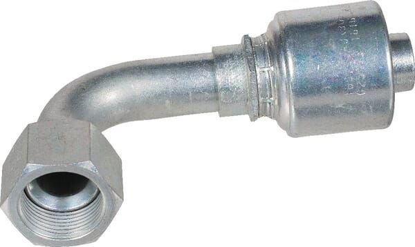 Pièces agricoles - Hydraulique - Racc. à sertir DN25-1"5/16 JIC 90°