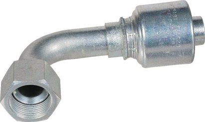 Pièces agricoles - Hydraulique - Racc. à sertir DN25-1"5/16 JIC 90°