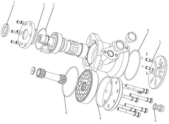 Pièces agricoles - Hydraulique - Kit de joints SMR-25mm Kramp