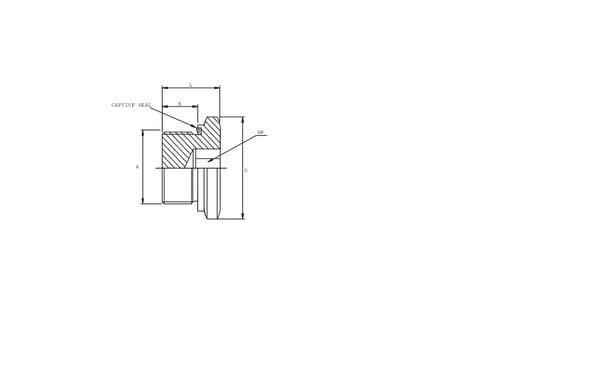 Pièces agricoles - Hydraulique - Bouchon de port fileté M27 WD SS