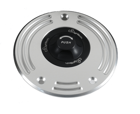 Pièces Quad & Motos - Pièces communes - Bouchon de réservoir LIGHTECH - Push/Pull - Argent