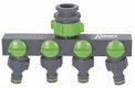 NEZ DE ROBINET 1/2"-3/4"-1" 4 CIRCUITS SUR CARTE