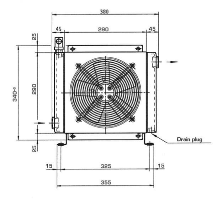 Pièces agricoles - Hydraulique - Refroidisseur d'huile (24 V) 38-50'C 2024K-24-2-01