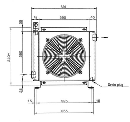 Pièces agricoles - Hydraulique - Refroidisseur d'huile (24 V) 38-50'C 2024K-24-2-01