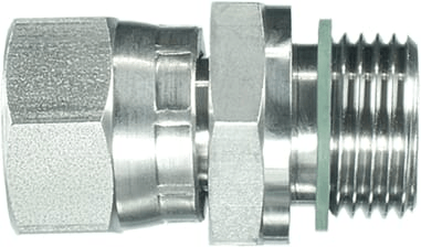 Pièces agricoles - Hydraulique - Adaptateur droit M/F 3/4"x1/2" BSP SS