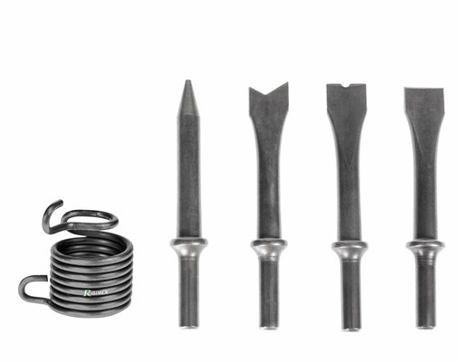 Pièces motoculture - Pièce compresseur - RESSORT + 4 BURINS POUR MARTEAU BURINEUR