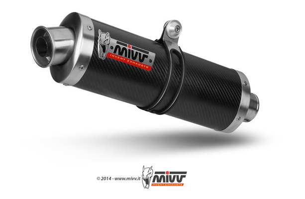 Pièces Quad & Motos - Pièces communes - Silencieux MIVV Oval Carbon Cap carbone Suzuki GSF650 Bandit