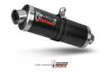 Silencieux MIVV Oval Carbon Cap carbone Suzuki GSF650 Bandit