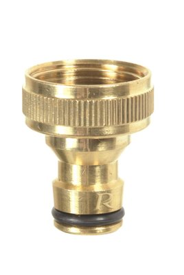 Arrosage - Raccords laiton - NEZ DE ROBINET LAITON 1/2" SUR CARTE