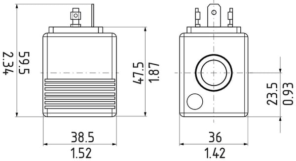 Pièces agricoles - Hydraulique - Bobine pour valve FP 22 DP-S 12 Volt